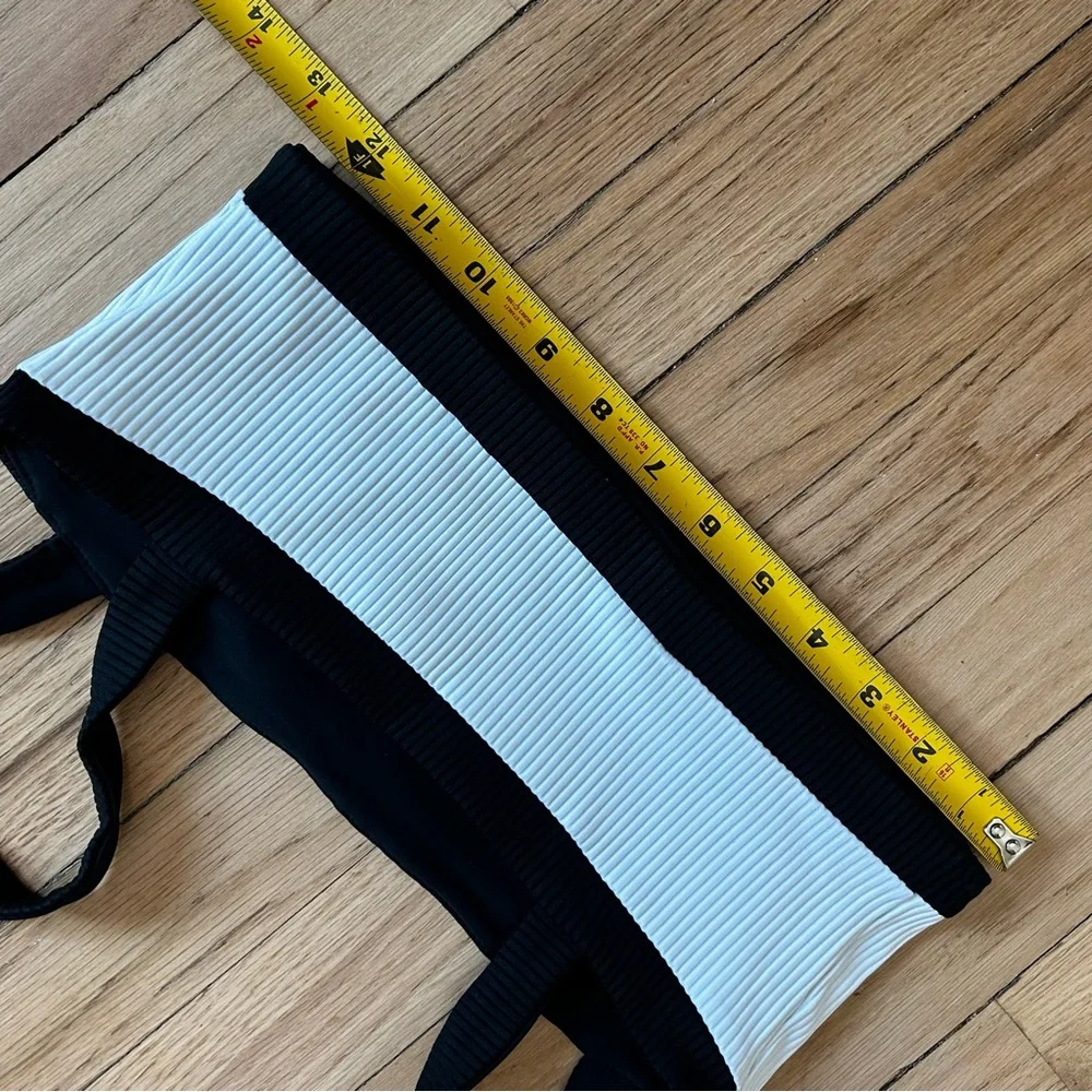 Carbon38 ribbed‎ sports br black white small women’s